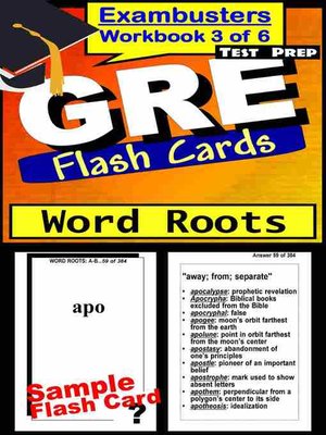 cover image of GRE Test Word Roots&#8212;Exambusters Flashcards&#8212;Workbook 3 of 6